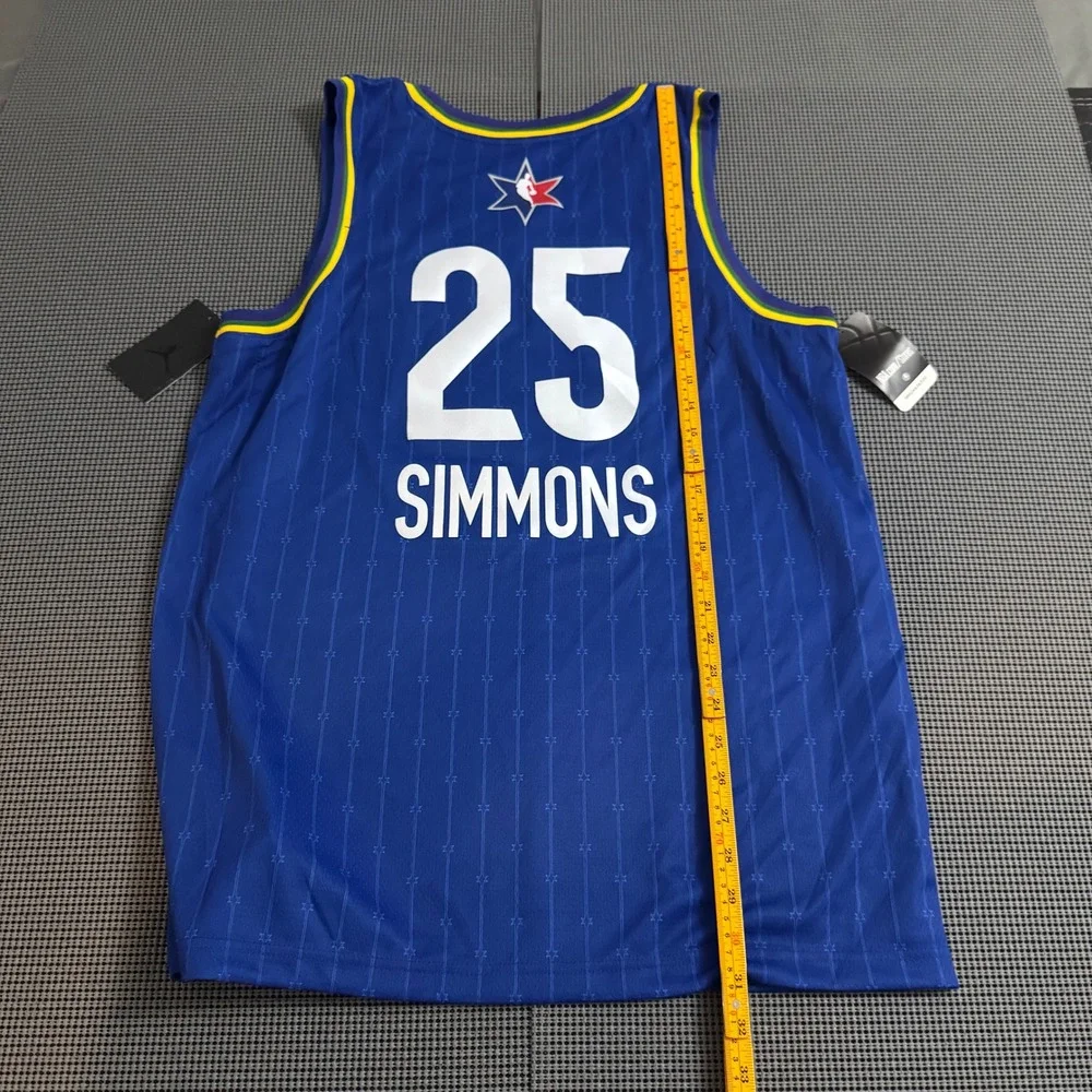 Jordan NBA All-Star 2020 Chicago Ben Simmons Jersey Blue 25 Mens Size 52 XL
